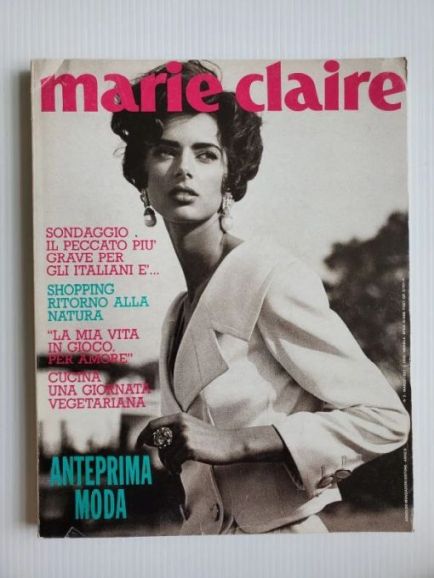 MARIE CLAIRE ITALY magazine side cover  March 1991