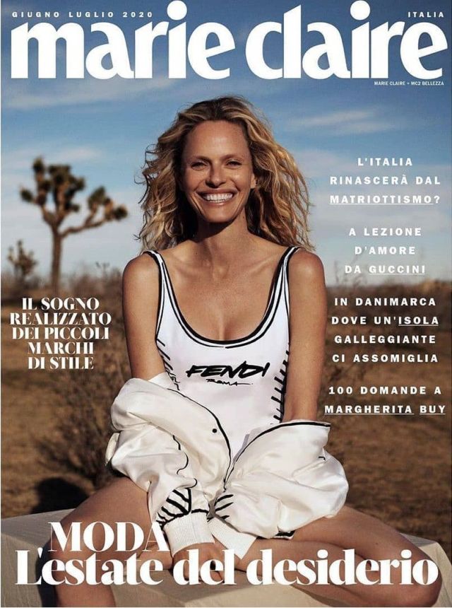 MARIE CLAIRE ITALY magazine side cover  June/July 2020
