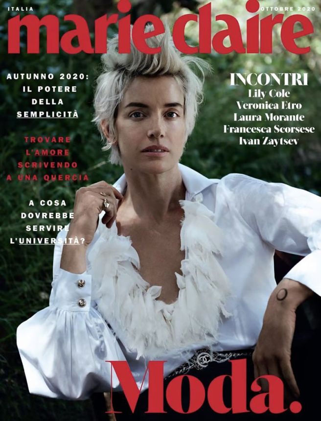 MARIE CLAIRE ITALY magazine side cover  October 2020