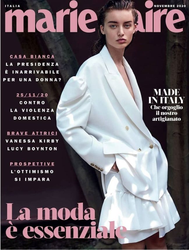 MARIE CLAIRE ITALY magazine side cover  November 2020