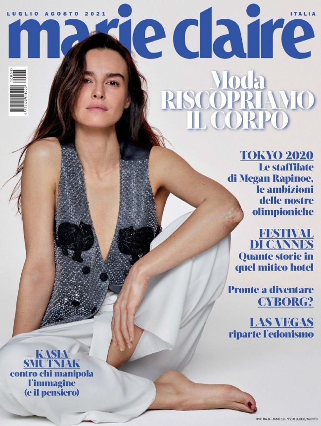 MARIE CLAIRE ITALY magazine side cover  July/August 2021