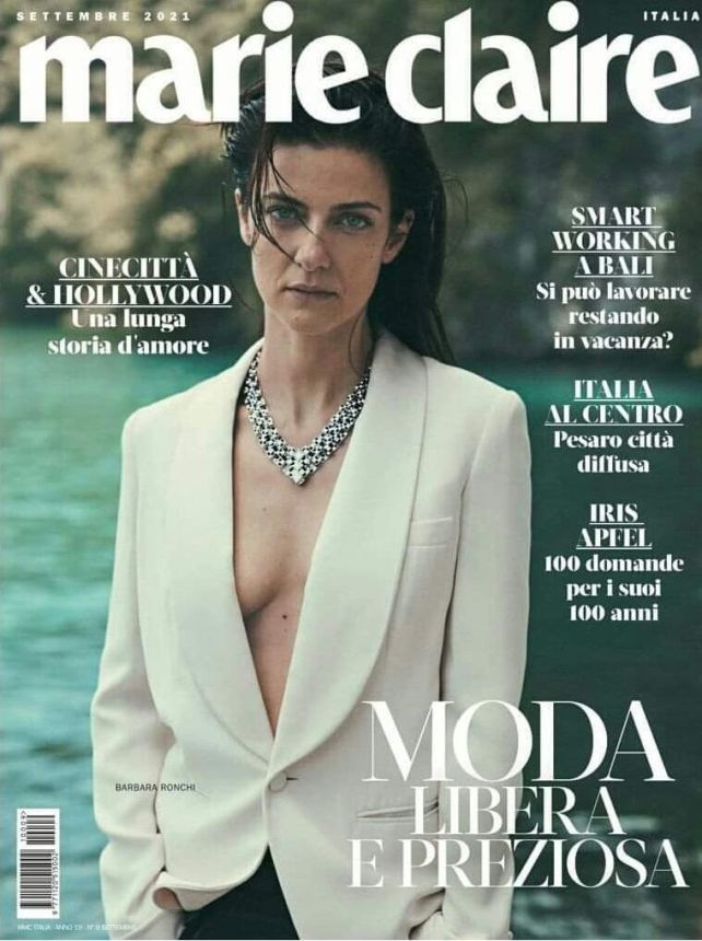 MARIE CLAIRE ITALY magazine side cover  September 2021