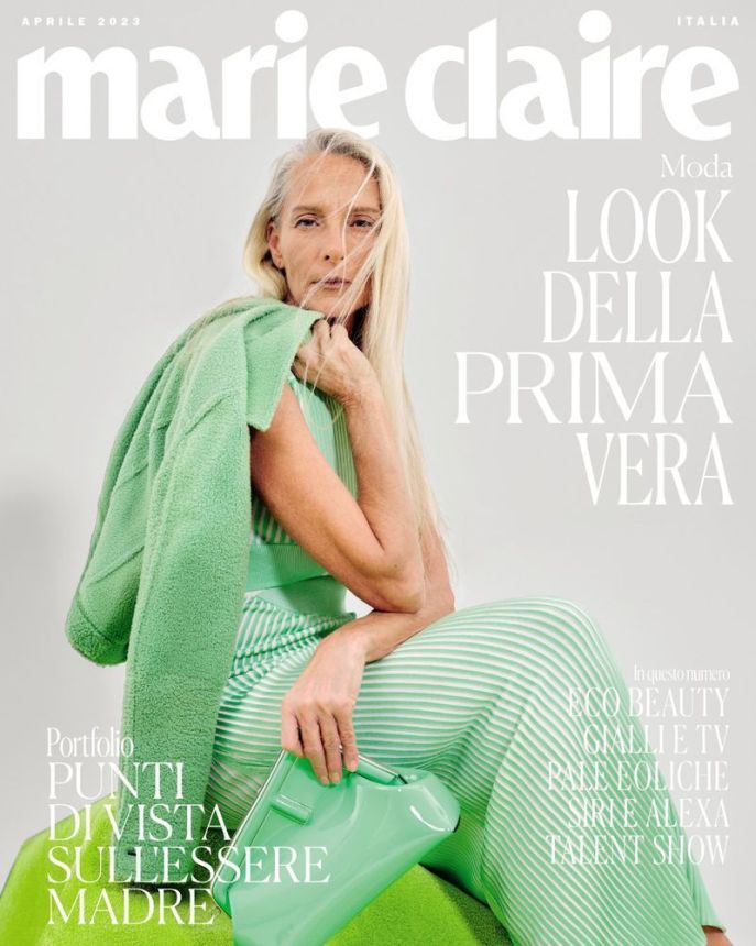 MARIE CLAIRE ITALY magazine side cover  April 2023