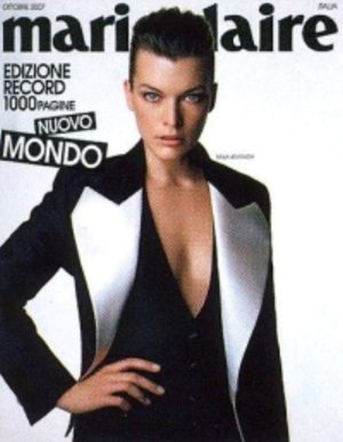 MARIE CLAIRE ITALY magazine side cover  October 2007
