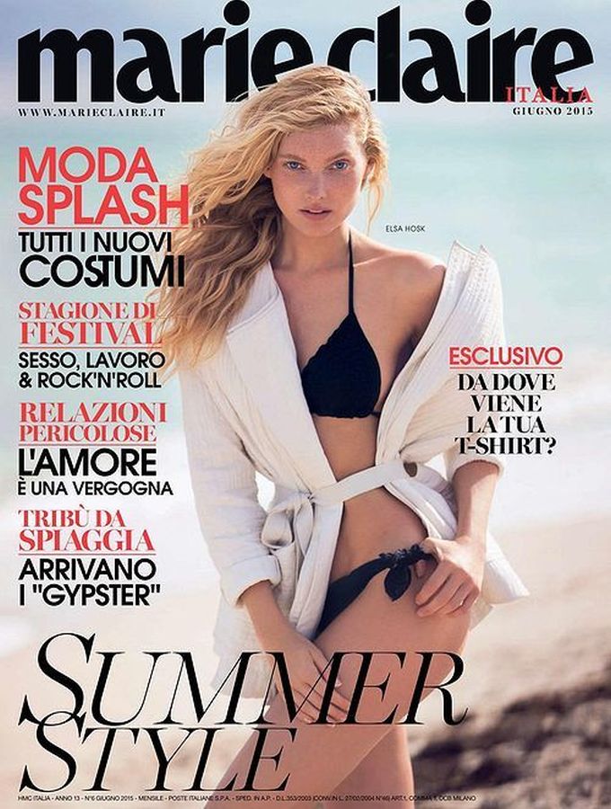 MARIE CLAIRE ITALY magazine side cover  June 2015