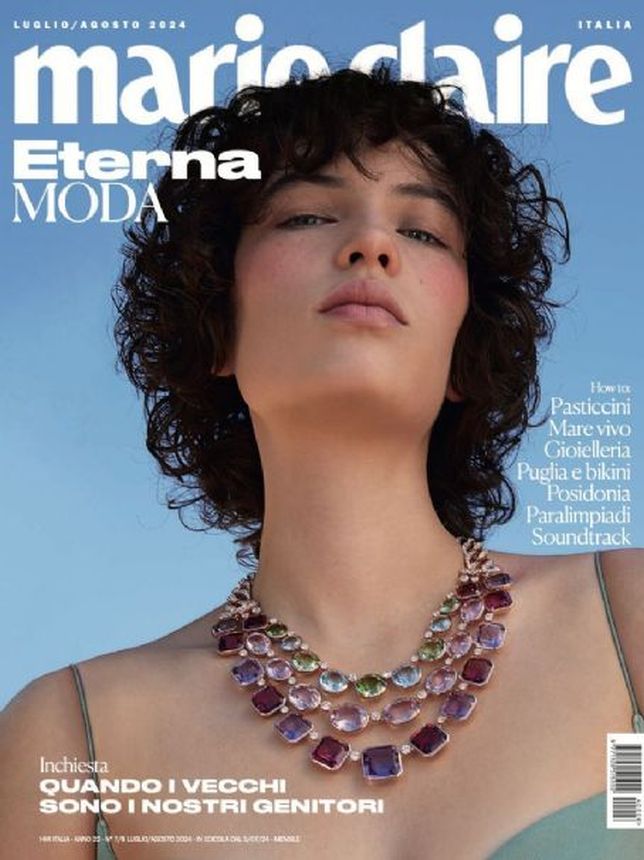 MARIE CLAIRE ITALY magazine side cover  July/August 2024