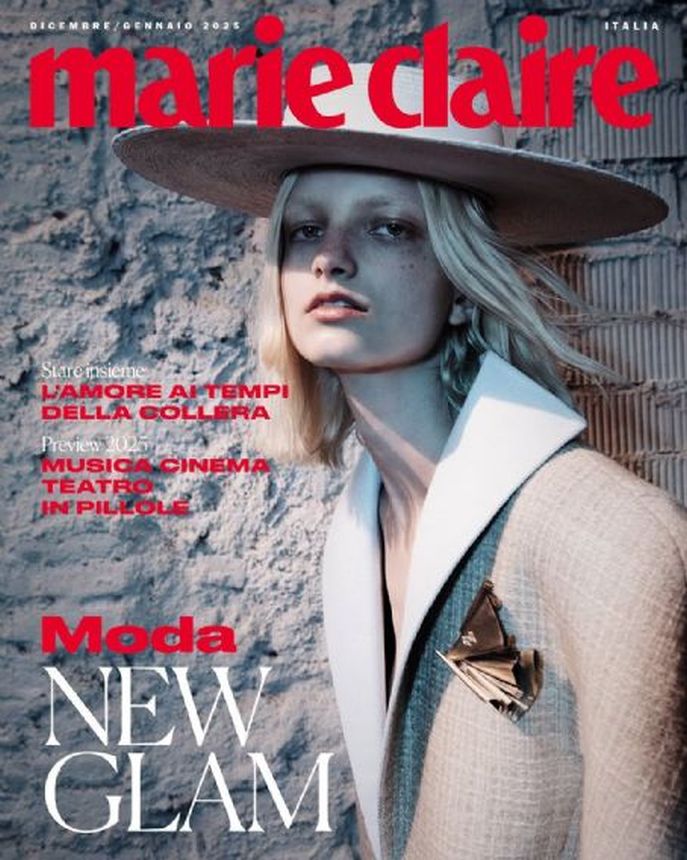 MARIE CLAIRE ITALY magazine side cover  December 2024/ January 2025 
