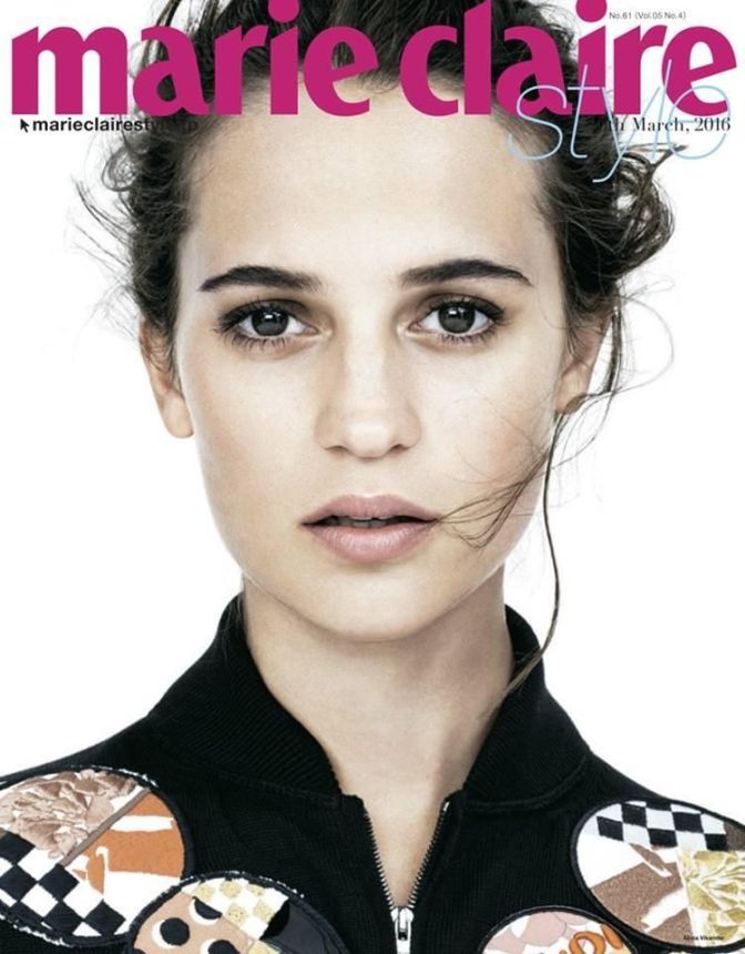 MARIE CLAIRE JAPAN magazine side cover  March 2016