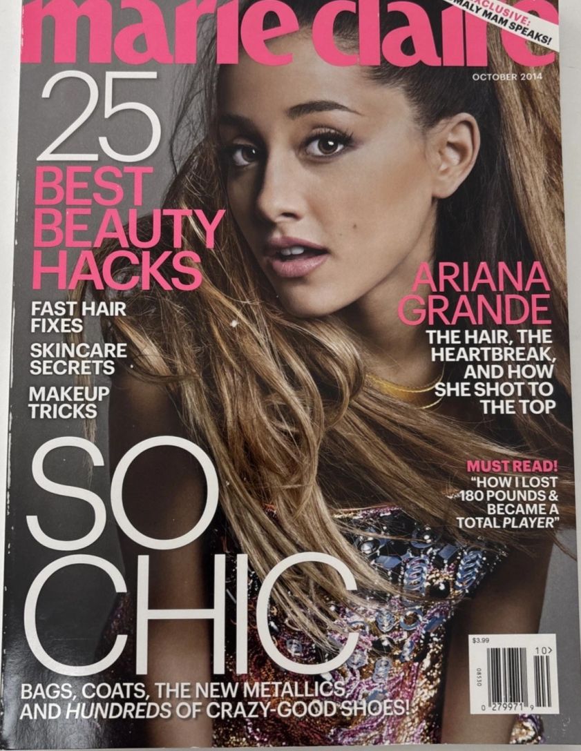 MARIE CLAIRE USA magazine side cover  October 2014