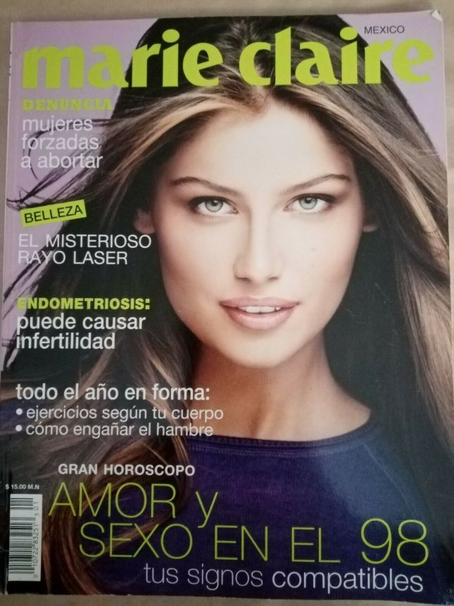 MARIE CLAIRE MEXICO magazine side cover  January 1998