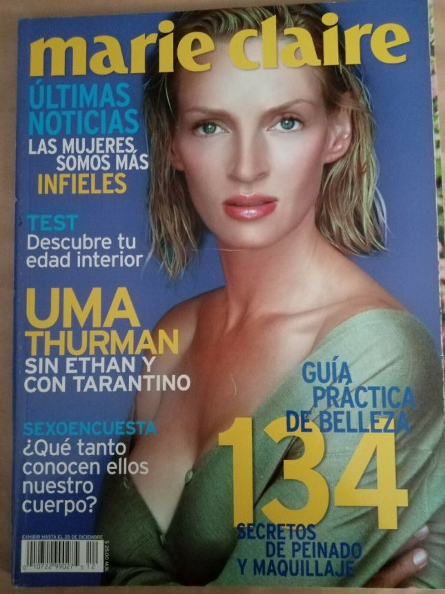 MARIE CLAIRE MEXICO magazine side cover  December 2003