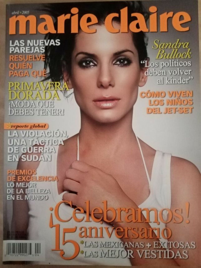 MARIE CLAIRE MEXICO magazine side cover  April 2005