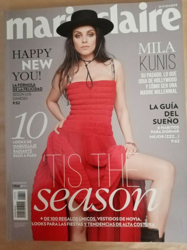 MARIE CLAIRE MEXICO magazine side cover  December 2017