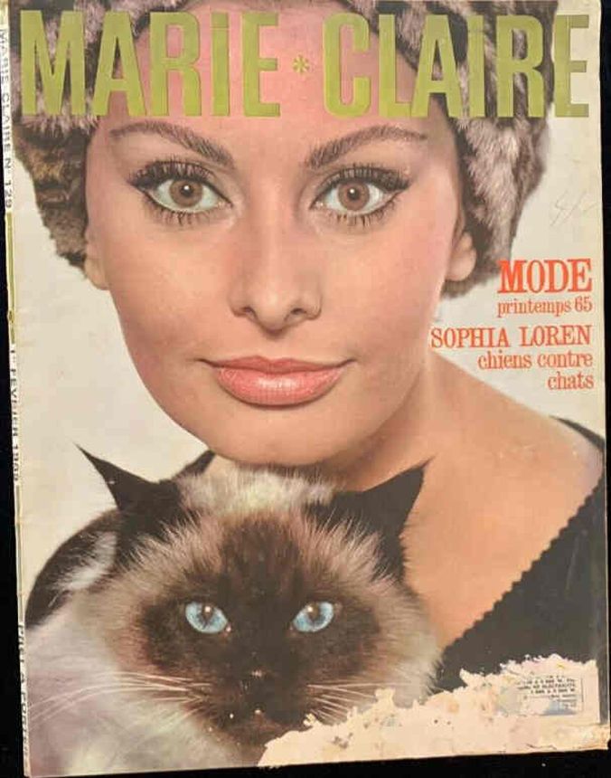 MARIE CLAIRE CANADA magazine side cover  February 1965