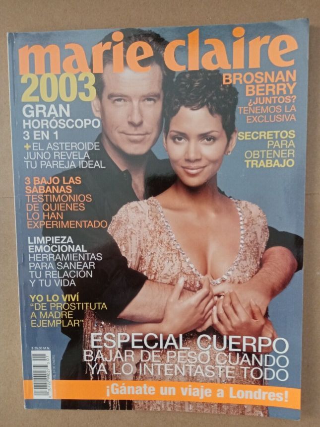 MARIE CLAIRE MEXICO magazine side cover  January 2003