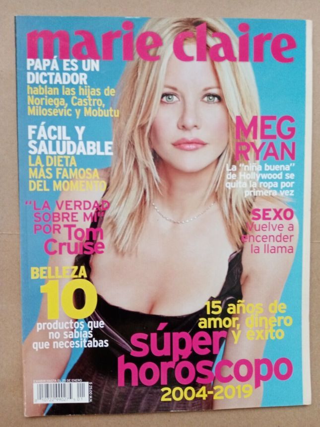MARIE CLAIRE MEXICO magazine side cover  January 2004