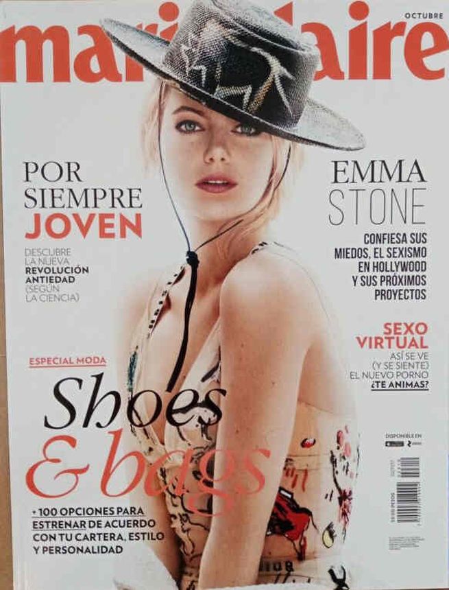 MARIE CLAIRE MEXICO magazine side cover  October 2017