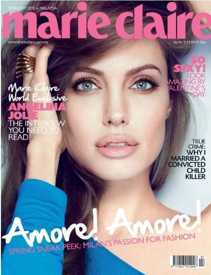 MARIE CLAIRE MALAYSIA magazine side cover  February 2012