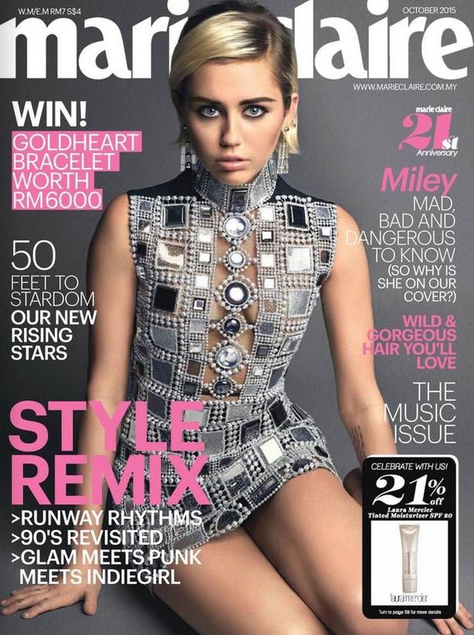 MARIE CLAIRE MALAYSIA magazine side cover  October 2015
