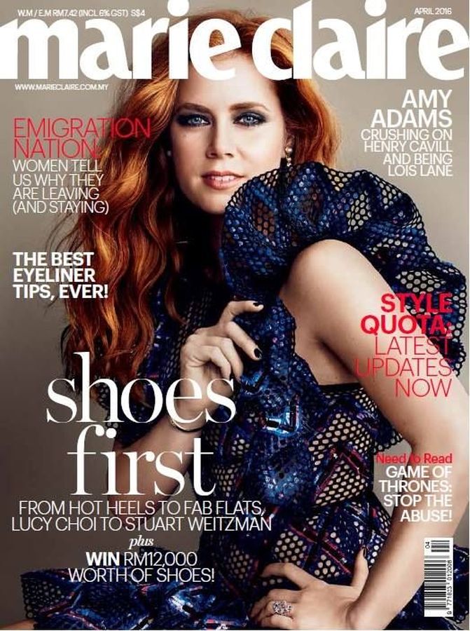 MARIE CLAIRE MALAYSIA magazine side cover  April 2016