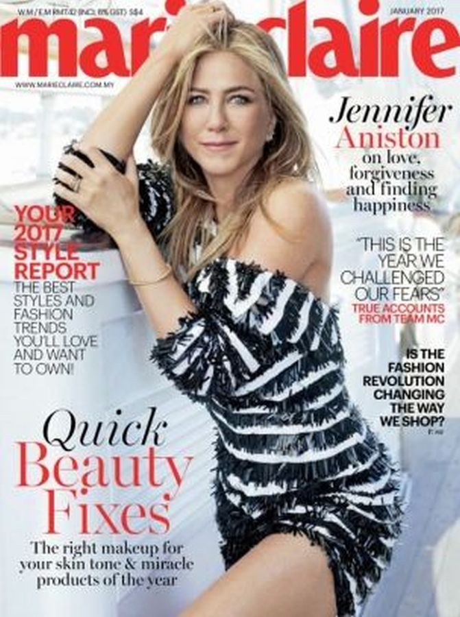 MARIE CLAIRE MALAYSIA magazine side cover  January 2017