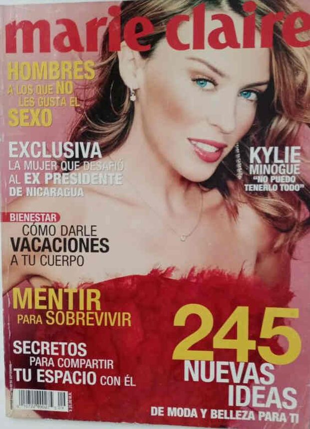 MARIE CLAIRE MEXICO magazine side cover  September 2002