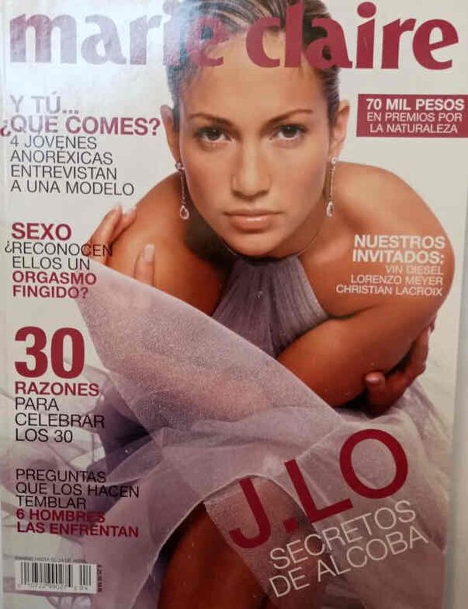 MARIE CLAIRE MEXICO magazine side cover  April 2003