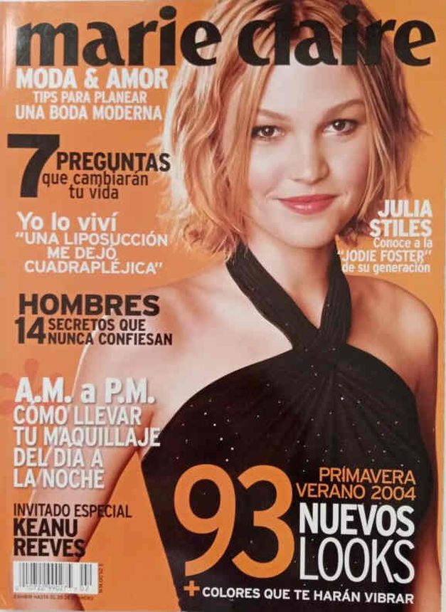 MARIE CLAIRE MEXICO magazine side cover  February 2004
