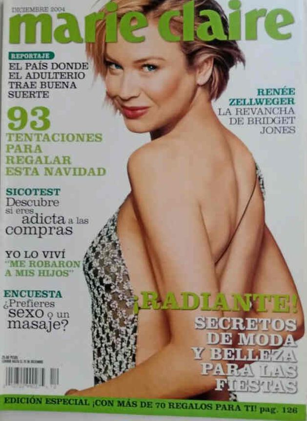 MARIE CLAIRE MEXICO magazine side cover  December 2004