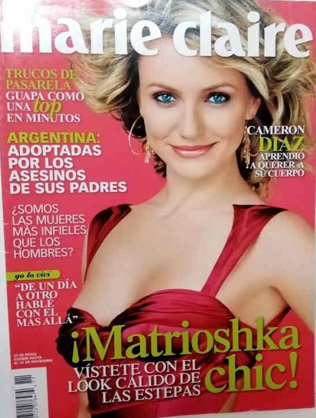 MARIE CLAIRE MEXICO magazine side cover  November 2005