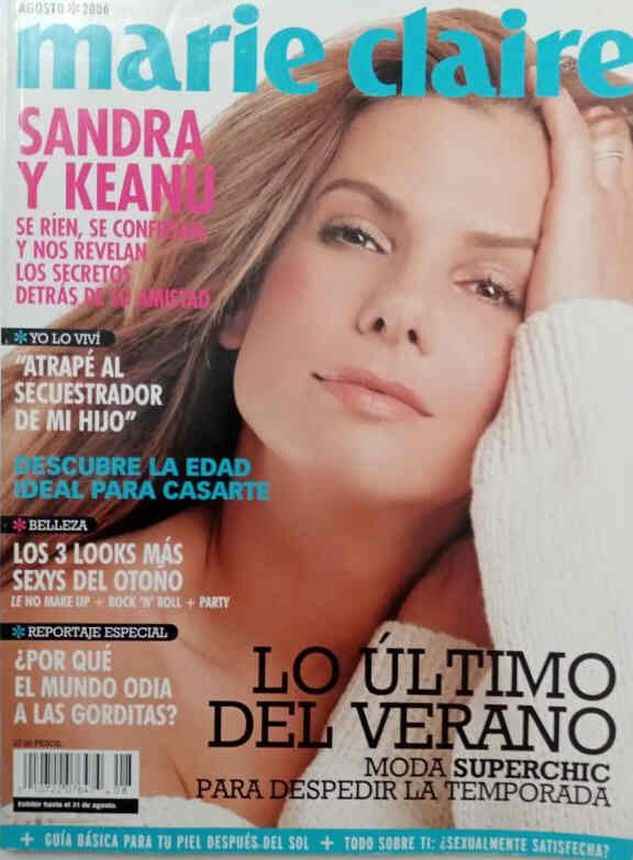 MARIE CLAIRE MEXICO magazine side cover  August 2006