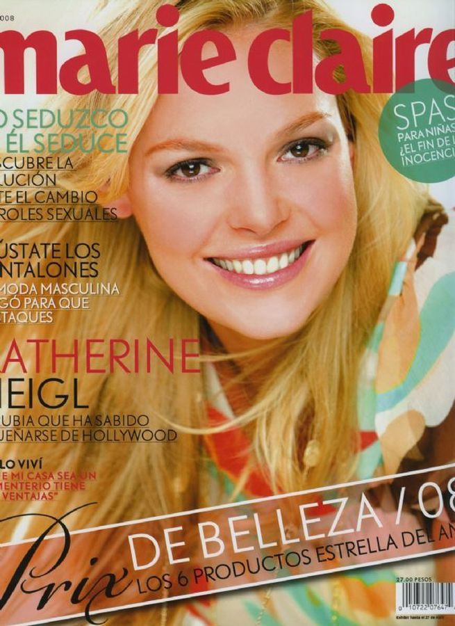 MARIE CLAIRE MEXICO magazine side cover  April 2008