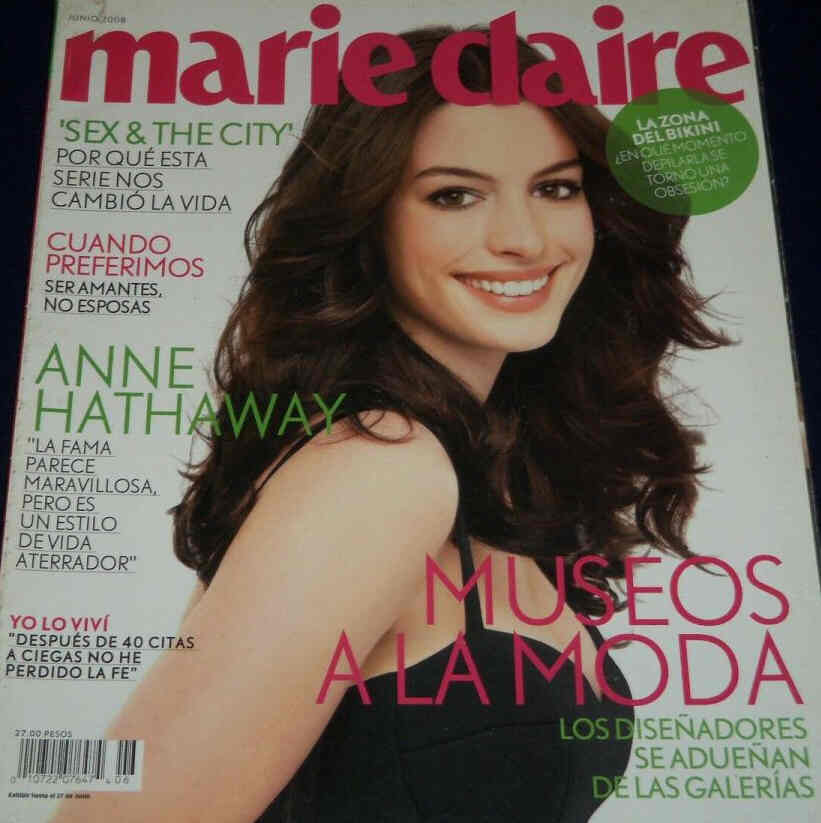 MARIE CLAIRE MEXICO magazine side cover  June 2008