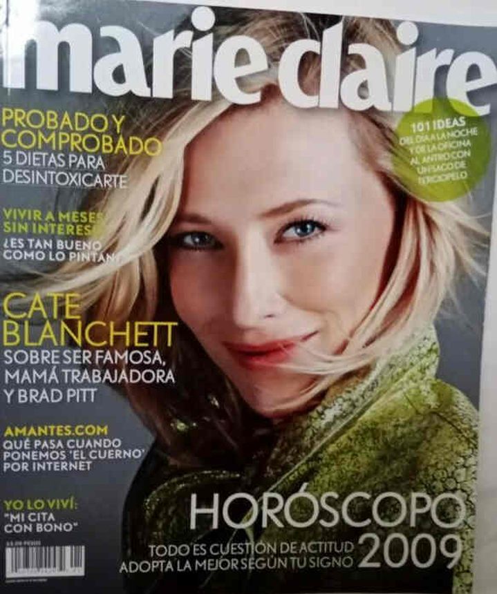 MARIE CLAIRE MEXICO magazine side cover  January 2009