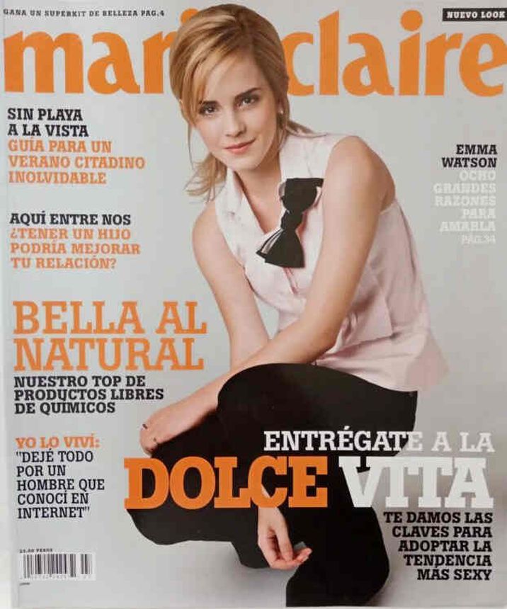 MARIE CLAIRE MEXICO magazine side cover  July 2009