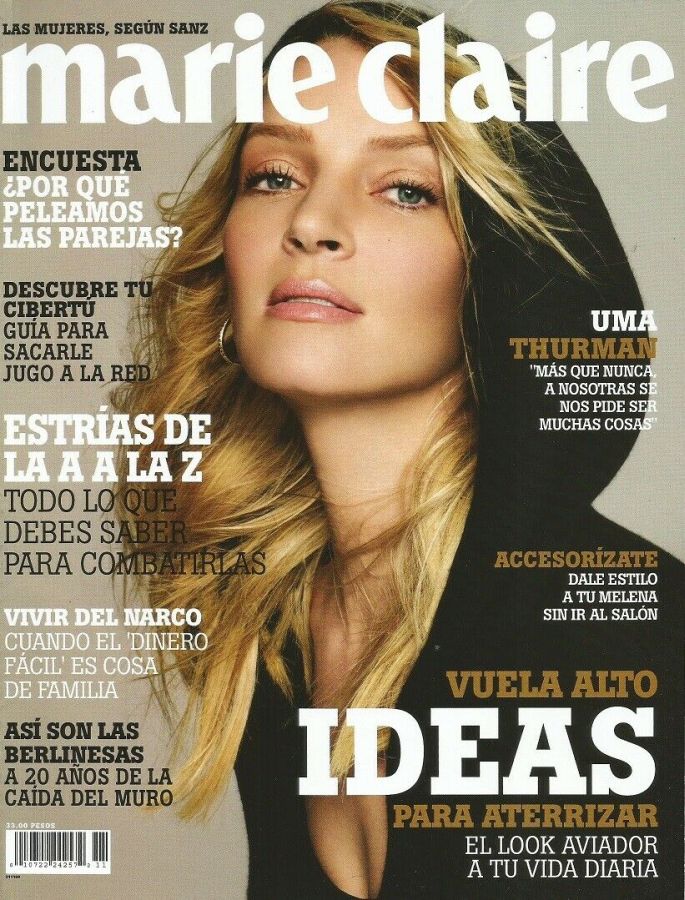 MARIE CLAIRE MEXICO magazine side cover  November 2009