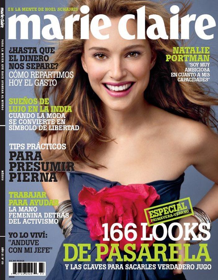 MARIE CLAIRE MEXICO magazine side cover  March 2010