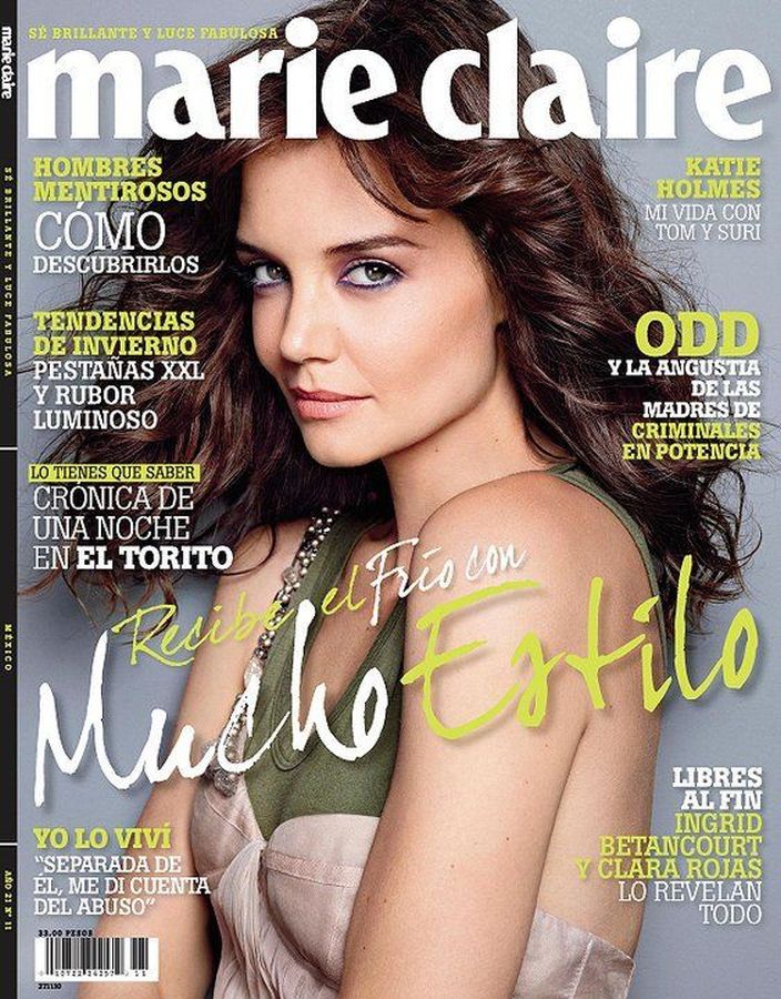 MARIE CLAIRE MEXICO magazine side cover  December 2010
