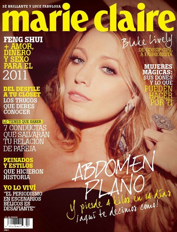 MARIE CLAIRE MEXICO magazine side cover  February 2011