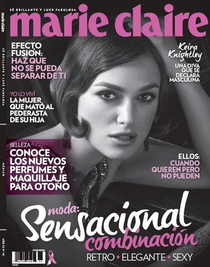 MARIE CLAIRE MEXICO magazine side cover  October 2011