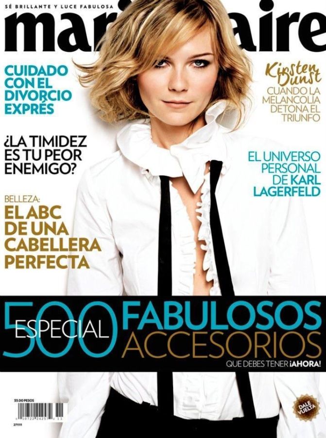 MARIE CLAIRE MEXICO magazine side cover  November 2011