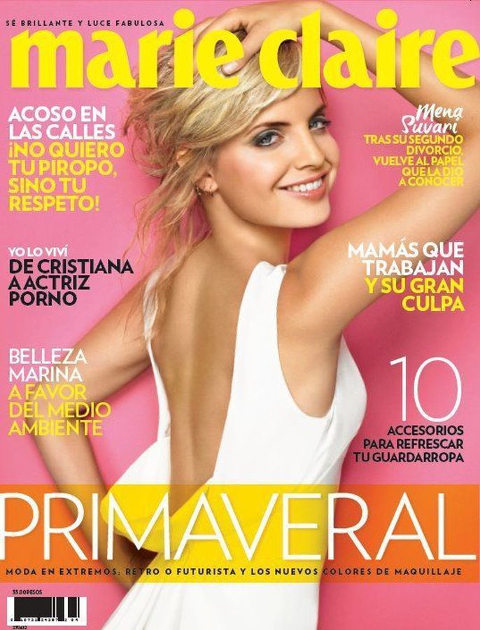 MARIE CLAIRE MEXICO magazine side cover  April 2012