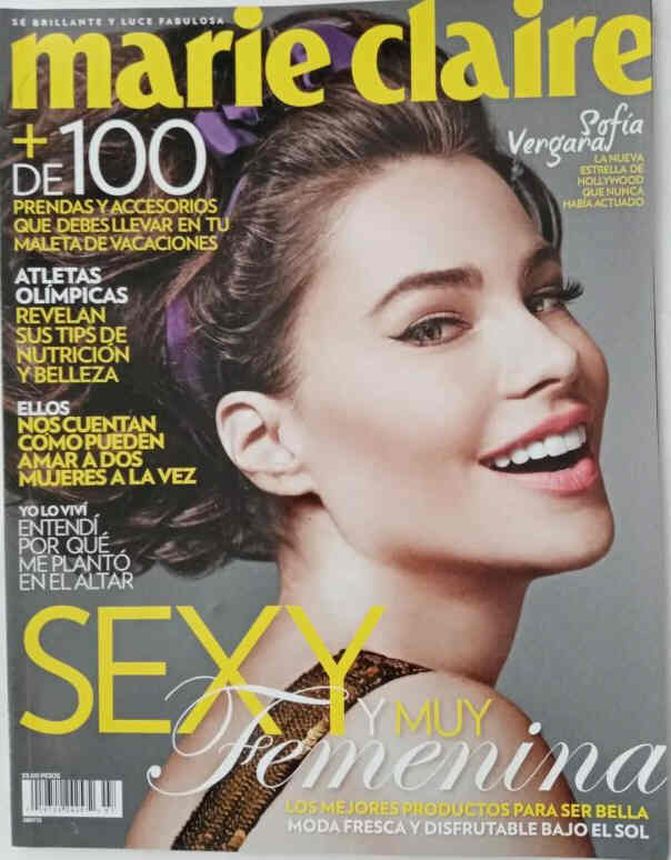 MARIE CLAIRE MEXICO magazine side cover  July 2012