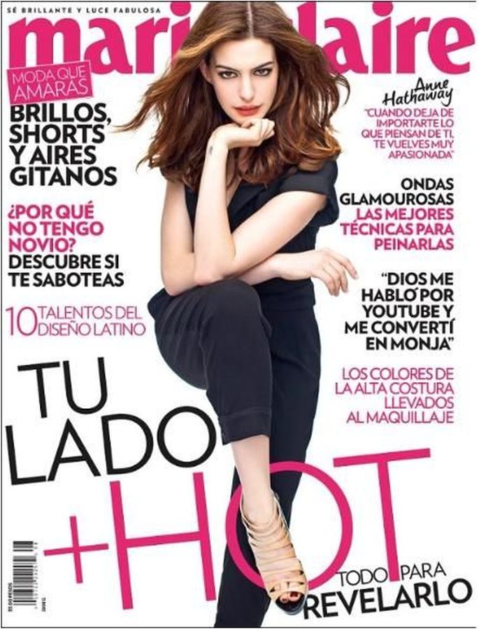 MARIE CLAIRE MEXICO magazine side cover  August 2012