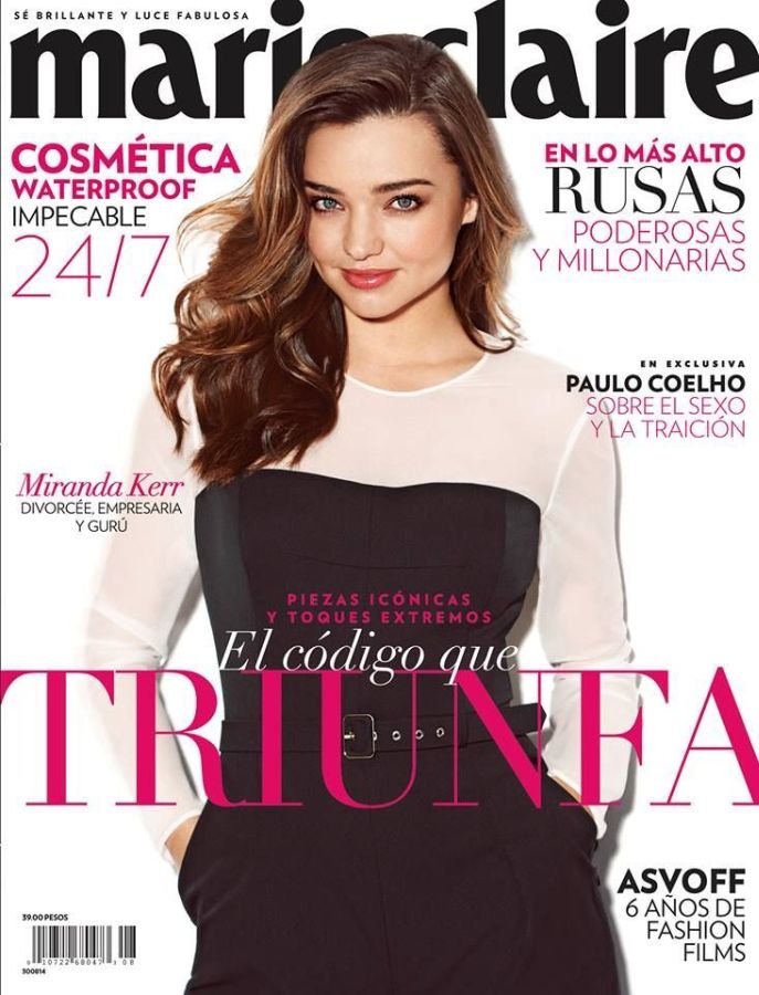 MARIE CLAIRE MEXICO magazine side cover  August 2014