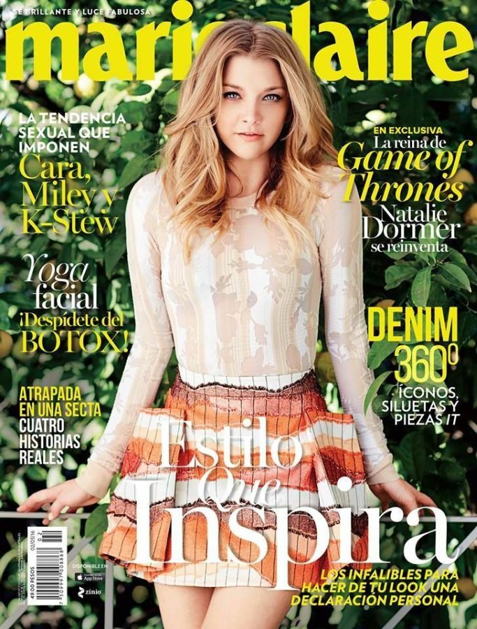 MARIE CLAIRE MEXICO magazine side cover  February 2016