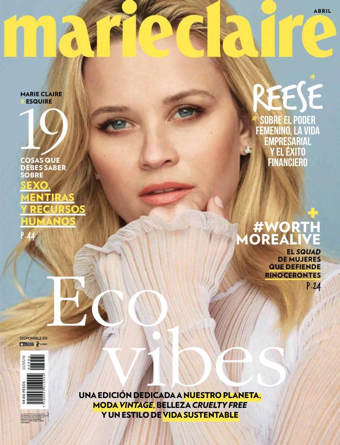 MARIE CLAIRE MEXICO magazine side cover  April 2018