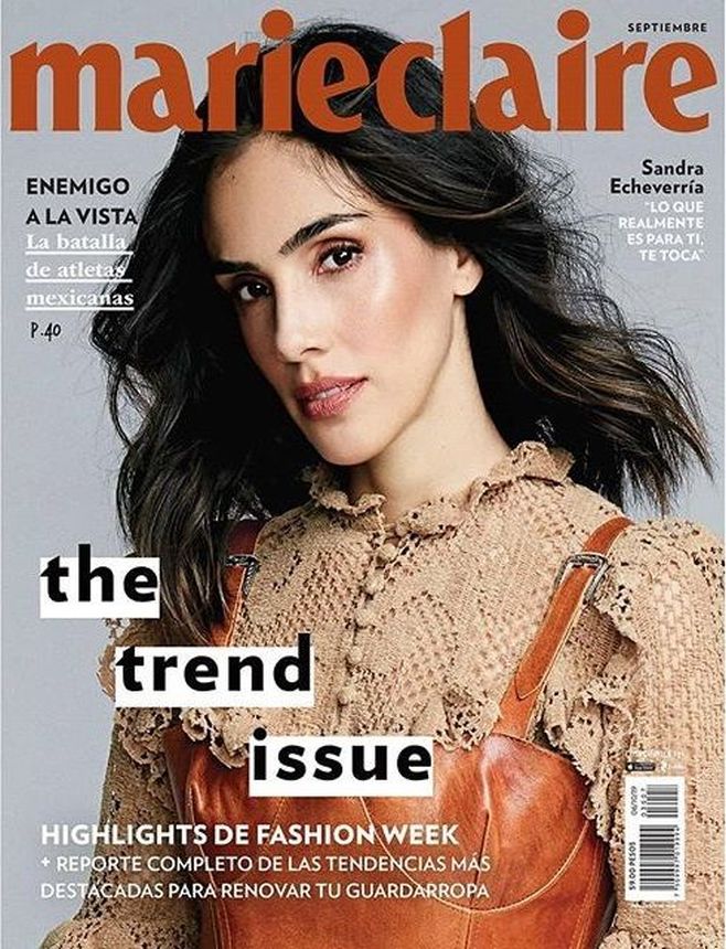MARIE CLAIRE MEXICO magazine side cover  September 2019