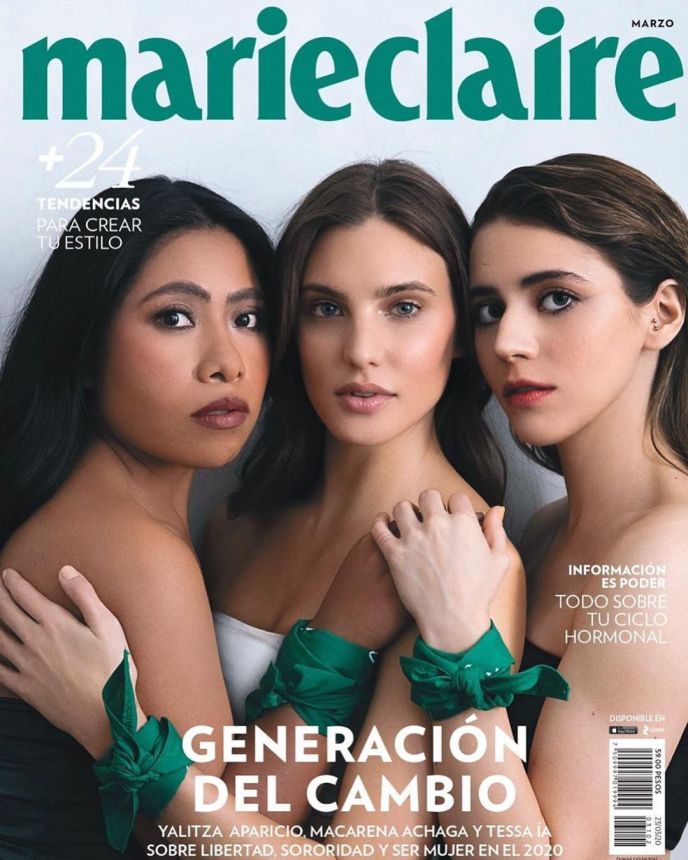 MARIE CLAIRE MEXICO magazine side cover  March 2020