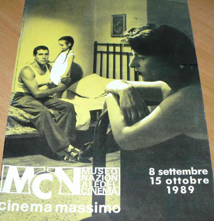 MUSEO NAZIONALE DEL CINEMA magazine side cover  September/October 1989